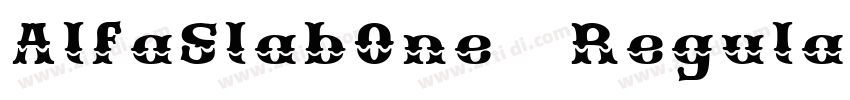 AlfaSlab0ne  Regular字体转换